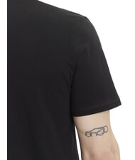 GUESS FLOCK Kurzarm-T-Shirt in regul&auml;rer Passform jetbla - Herren-T-Shirts - 4