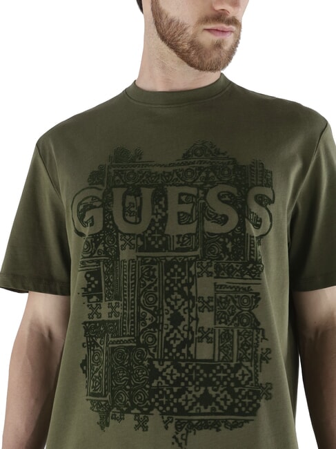 FLOCK Kurzarm-T-Shirt in regul&auml;rer Passform Olivenmorgen - Herren-T-Shirts