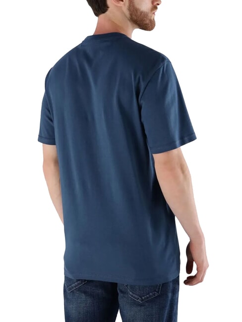 FLOCK Kurzarm-T-Shirt in regul&auml;rer Passform endloses Blau - Herren-T-Shirts