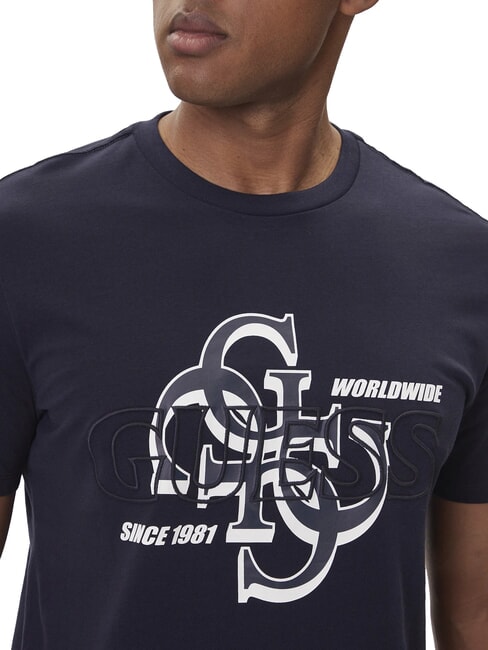 DROP SHADOW Kurz&auml;rmeliges T-Shirt mit 4G-Aufdruck smartblue - Herren-T-Shirts