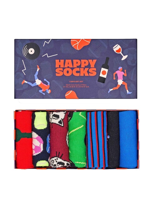7 DAYS Geschenkbox mit 7 Paar Socken Marine - Herrensocken/Herrenstr&uuml;mpfe