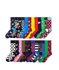 HAPPY SOCKS ADVENT Geschenkbox mit 24 Paar Socken Wei&szlig; - Herrensocken/Herrenstr&uuml;mpfe - 2