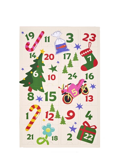 ADVENT Geschenkbox mit 24 Paar Socken Wei&szlig; - Herrensocken/Herrenstr&uuml;mpfe