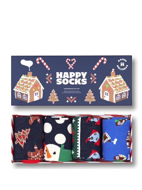 HOLIDAY GINGERBREAD Geschenkbox mit 4 Paar Socken mehrfarbig - Herrensocken/Herrenstr&uuml;mpfe