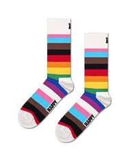 HAPPY SOCKS PRIDE Geschenkbox mit 3 Paar Socken Wei&szlig; - Herrensocken/Herrenstr&uuml;mpfe - 3