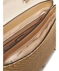 GUESS GIULLY 2 Raffia-Umh&auml;ngetasche mit Klappe Lalie Sch&ouml;nheit nat&uuml;rlich - Damentaschen - 6