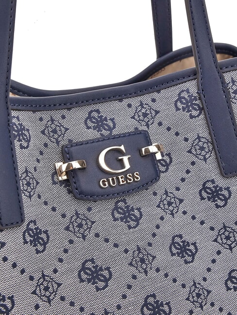 NEDA Einkaufstasche aus Jacquard-Stoff Marine-Logo - Damentaschen