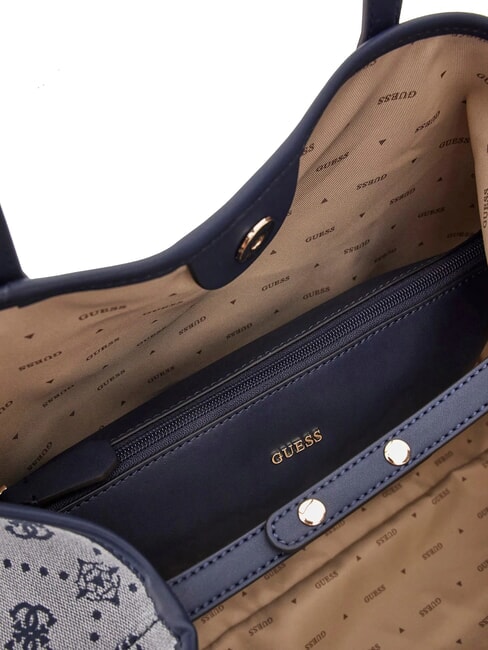 NEDA Einkaufstasche aus Jacquard-Stoff Marine-Logo - Damentaschen