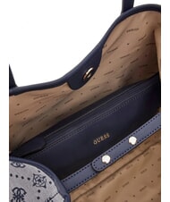 GUESS NEDA Einkaufstasche aus Jacquard-Stoff Marine-Logo - Damentaschen - 5