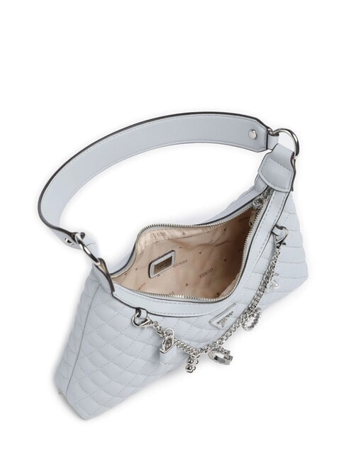 EVERLEE Gesteppte Schultertasche mit Anh&auml;ngern nebliges Blau - Damentaschen