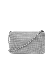 GUESS CRYSTAL Schultertasche mit Strasssteinen Silber - Damentaschen - 2