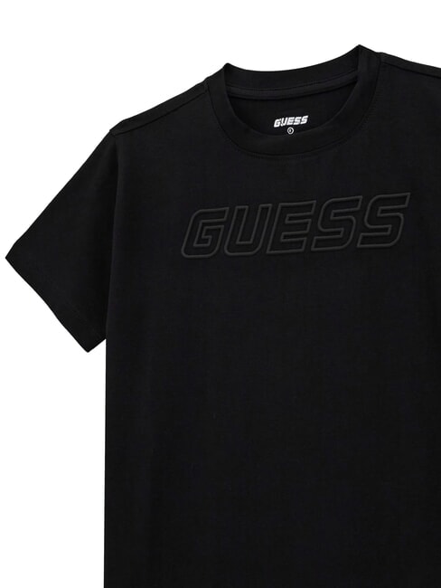 KIDS Kurzarm-T-Shirt mit gepr&auml;gtem Logo jetbla - Kinder-T-Shirt