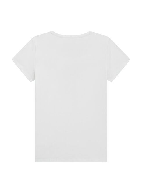 KIDS Kurzarm-T-Shirt mit Strasssteinen echtes Wei&szlig; A000 - Kinder-T-Shirt