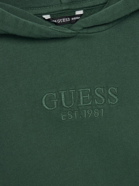 KIDS Kinder-Sweatshirt mit Kapuze und Tasche Retro-Gr&uuml;n - Sweatshirts Kinder