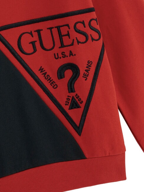 LS ACTIVE Kinder-Sweatshirt mit Rundhalsausschnitt scharfes Rot - Sweatshirts Kinder