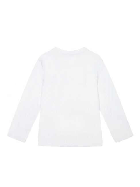 KIDS Lang&auml;rmeliges Hemd mit Teddyb&auml;r purwei&szlig; - Kinder-T-Shirt