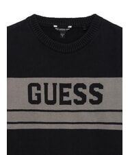 GUESS KIDS MINI ME Rundhalspullover mit Logo jetbla - Kinderpullover - 3