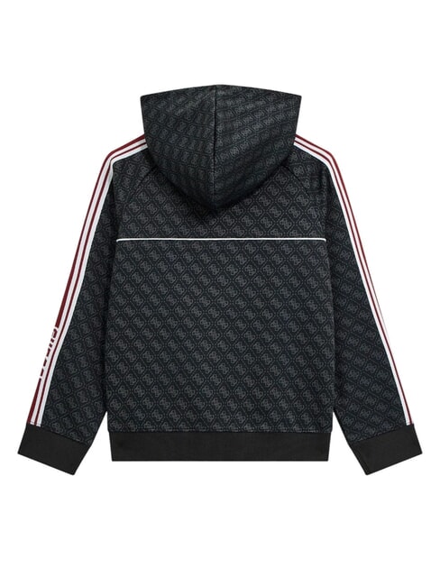 KIDS Kinder-Kapuzenpullover mit durchgehendem Rei&szlig;verschluss 4g Jacquard, tiefschwarz - Sweatshirts Kinder