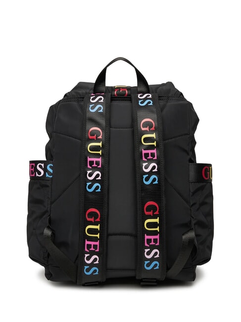 GIRLS PADDED Gesteppter Rucksack mit farbigen Logos jetbla - Damentaschen