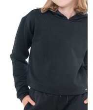 GUESS KIDS MINI ME Hoodie mit durchgehendem Pfingstrosen-Logo Pfingstrose M Schwarz - Sweatshirts Kinder - 3