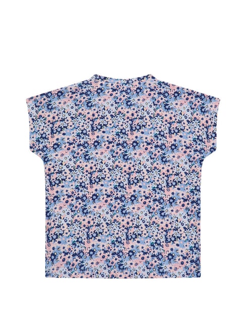 KIDS Kurz&auml;rmeliges T-Shirt mit Blumenmuster geheimer Garten Blume - Kinder-T-Shirt
