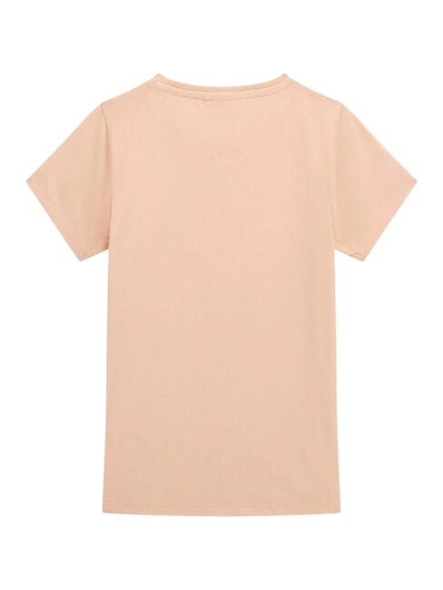 KIDS MINI ME Kurzarm-T-Shirt f&uuml;r M&auml;dchen mit Stickerei blasser Sand - Kinder-T-Shirt