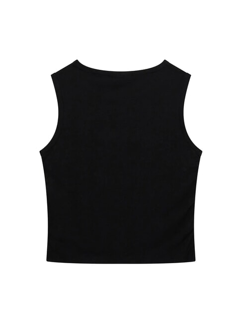 KIDS MINI ME M&auml;dchen-Tanktop mit Logodruck jetbla - Kinder-T-Shirt