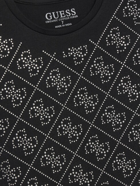 KIDS Kurz&auml;rmeliges T-Shirt mit Strass-Logo jetbla - Kinder-T-Shirt