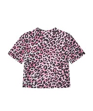GUESS KIDS Kurzarm-T-Shirt f&uuml;r M&auml;dchen Leopardenrosa-Kombination - Kinder-T-Shirt - 2