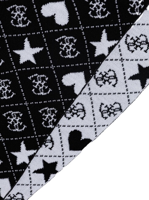 KIDS Hut- und Schal-Set 4g schwarzer Jacquard - Kinderh&uuml;te