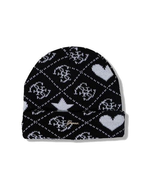 KIDS Hut- und Schal-Set 4g schwarzer Jacquard - Kinderh&uuml;te