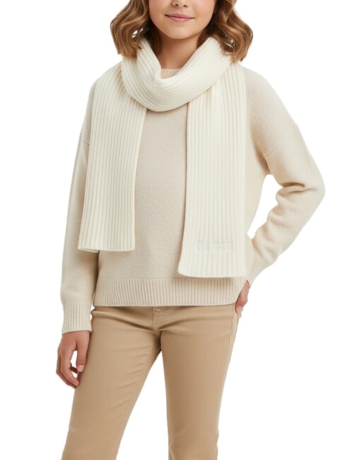 KIDS Gerippter Schal cremwhi - Kinderschals