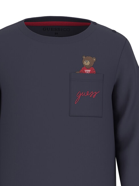 KIDS Lang&auml;rmeliges T-Shirt mit Tasche smartblue - Kinder-T-Shirt