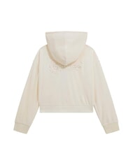 GUESS KIDS M&auml;dchen-Kapuzenpullover mit durchgehendem Rei&szlig;verschluss cremwhi - Sweatshirts Kinder - 2
