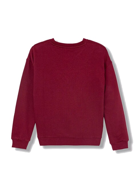 KIDS M&auml;dchen-Sweatshirt mit Rundhalsausschnitt Ballsaal rot - Sweatshirts Kinder