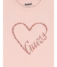 GUESS KIDS MINI ME Baumwoll-T-Shirt mit Pailletten - Kinder-T-Shirt