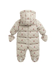 GUESS KIDS MINI ME Schneeanzug mit Kapuze 4g rustikales Beige AOP - Strampler und Baby-Outfits - 2