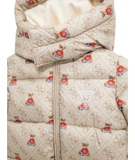 GUESS KIDS MINI ME Schneeanzug mit Kapuze 4g rustikales Beige AOP - Strampler und Baby-Outfits - 3