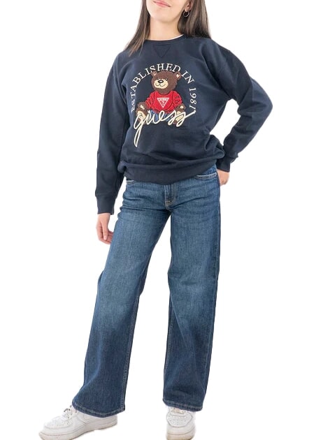 KIDS ACTIVE M&auml;dchen-Sweatshirt mit Rundhalsausschnitt smartblue - Sweatshirts Kinder