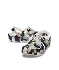 CROCS GEO CAMO Unisex-Hausschuhe mit Aufdruck wei&szlig; / mehrfarbig - Schuhe Unisex - 6