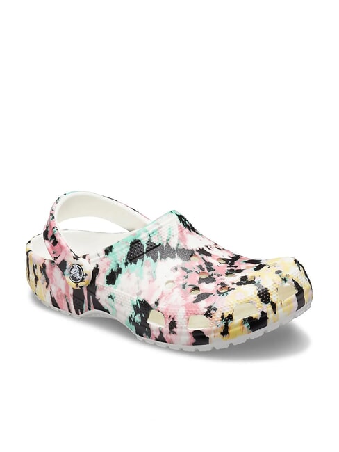 CLASSIC TIEDYE Damen-Sabotpantoffeln mit Aufdruck mehrfarbig/wei&szlig; - Damenschuhe