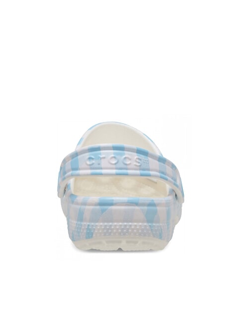 CLASSIC GINGHAM Damen-Slipper mit Print wei&szlig;/blau - Damenschuhe