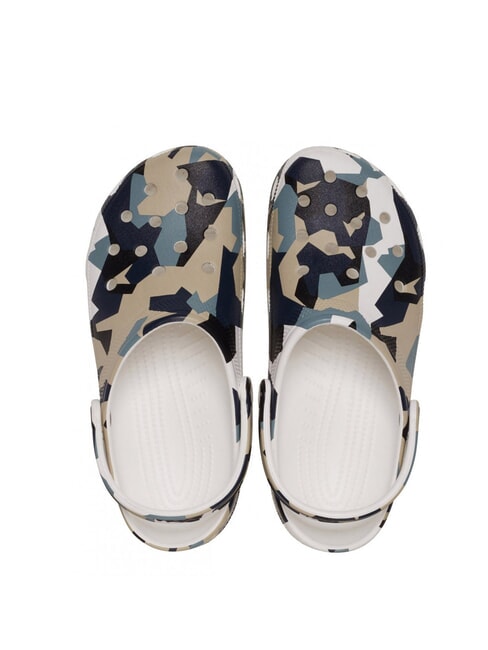 GEO CAMO Unisex-Hausschuhe mit Aufdruck wei&szlig; / mehrfarbig - Schuhe Unisex