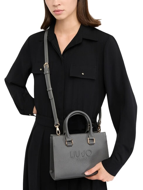 HALONA Mini-Handtasche mit Schulterriemen Anthrazit - Damentaschen