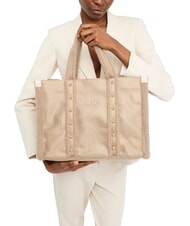 LIUJO ANIMALIER Gro&szlig;e Einkaufstasche nat&uuml;rlich - Damentaschen - 5