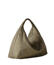 BORBONESE PLIE Mittelgro&szlig;e Hobo-Tasche Olive - Damentaschen - 2