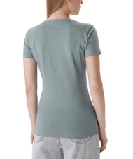 GUESS CAMELIA TRIANGLE Kurz&auml;rmeliges T-Shirt mit Aufdruck und Applikationen Heavy Metal Grau - T-Shirts und Tops f&uuml;r Damen - 2