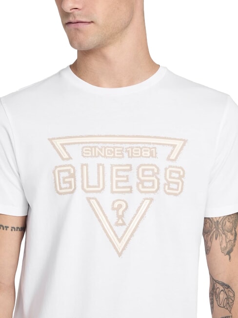 PAINTED TRIANGLE Kurzarm-T-Shirt in regul&auml;rer Passform purwei&szlig; - Herren-T-Shirts