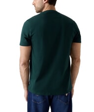 GUESS PAINTED TRIANGLE Kurzarm-T-Shirt in regul&auml;rer Passform dunkle Jade - Herren-T-Shirts - 2