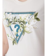 GUESS CAMELIA TRIANGLE Kurz&auml;rmeliges T-Shirt mit Aufdruck und Applikationen cremwhi - T-Shirts und Tops f&uuml;r Damen - 3